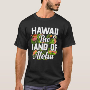 Hawaii island of sun beach waves and palm trees T-Shirt