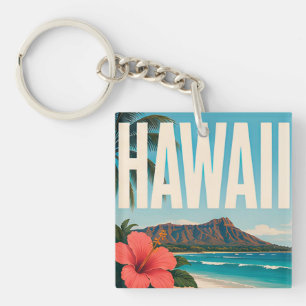 Hawaii Island Paradise Travel Keychain