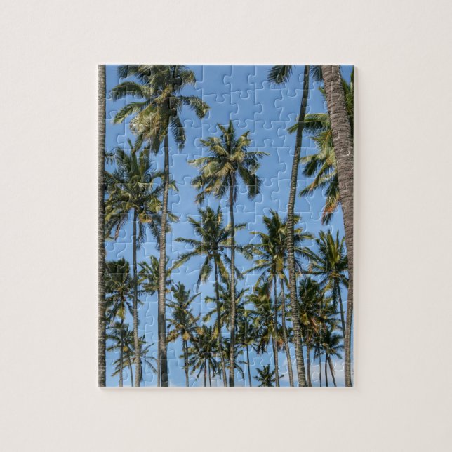 Hawaii Island Travel Exotic Beach Palm Trees Jigsaw Puzzle (Vertical)