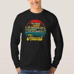 Hawaii Island Vacation Retro Hawaiian Sunset T-Shirt