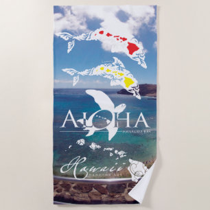 Hawaii Islands Beach Towel
