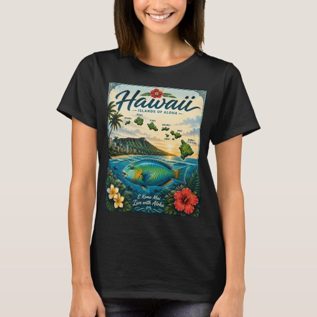 Hawaii Islands T-Shirt (Front)
