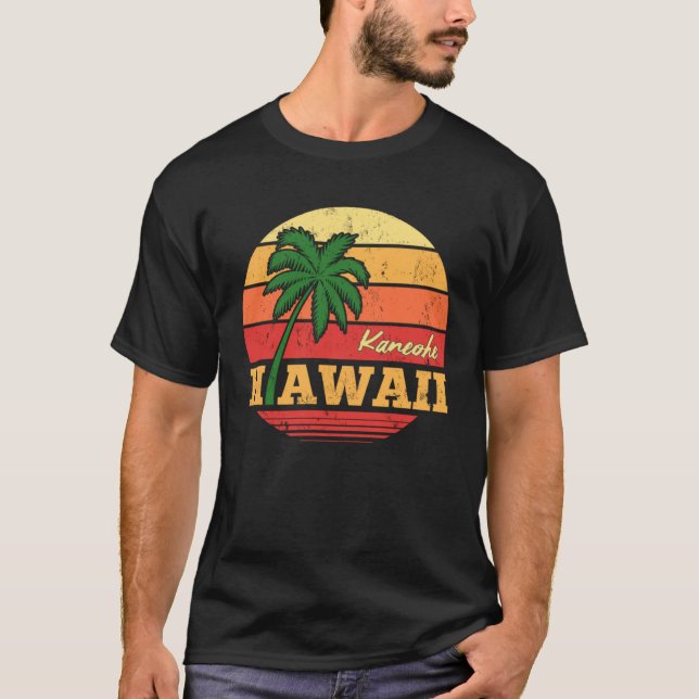 HAWAII Kaneohe Beautiful Vacation Retro Souvenir T-Shirt (Front)