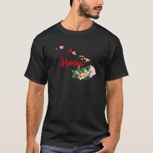 Hawaii Map Matching Vacation Family Girls trip T-Shirt