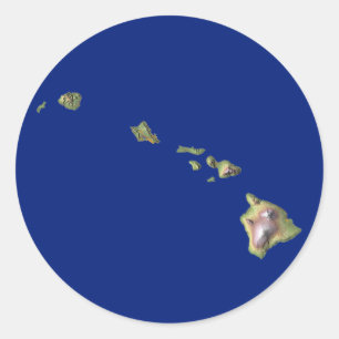 Hawaii Map Sticker