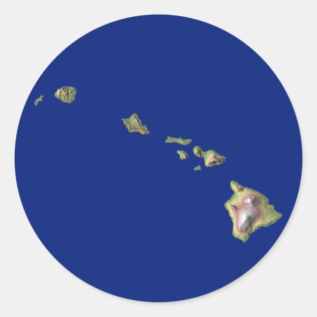 Hawaii Map Sticker (Front)