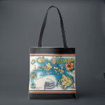 Hawaii Map Swanky Black Map Shoulder Tote Bag<br><div class="desc">A fun vintage postcard map of the Hawaiian Islands repurposed!</div>