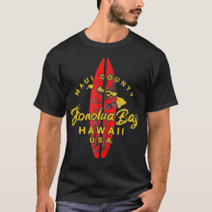 Hawaii Maui Hawaiian Islands Honolua Bay Surfing T-Shirt
