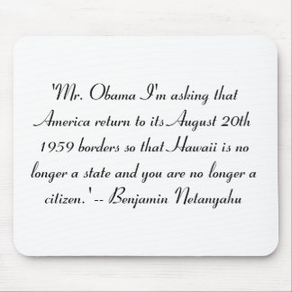 Hawaii No Longer a State Mouse Pad