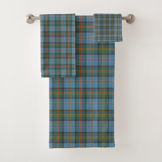 Hawaii official state tartan bath towel set (Insitu)