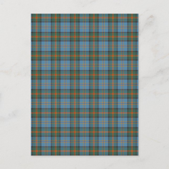 Hawaii official state tartan postcard (Front)
