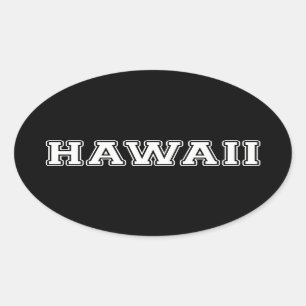 Hawaii Oval Sticker