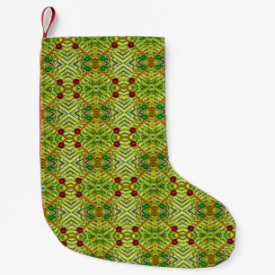Hawaii Palm Leaf Abstract Christmas Stocking