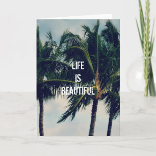 Hawaii Palm Trees Card