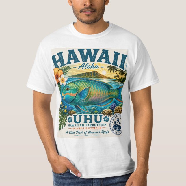 Hawaii Parrot Fish T-Shirt (Front)
