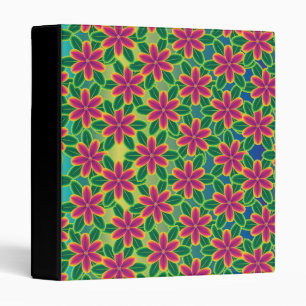 Hawaii Passion Hot Pink Tropical Flower Power Binder