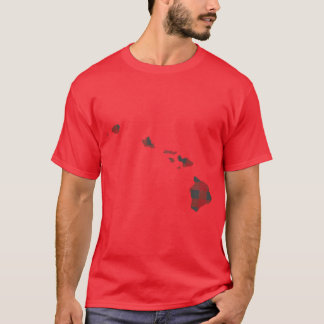 Hawaii Plaid in Red T-Shirt
