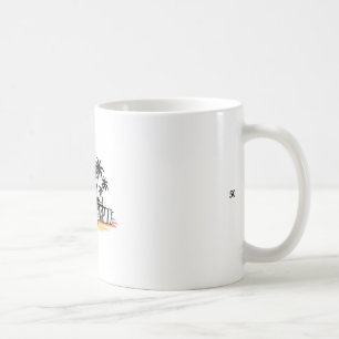 Hawaii Poipu Beach Park Retro Surfing Beach  Coffee Mug