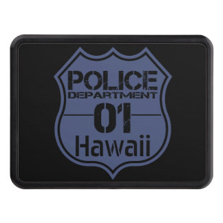 Hawaii Police Department Shield 01 Trailer Hitch Cover