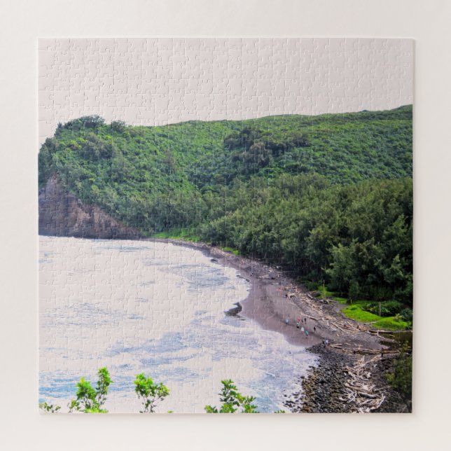Hawaii - Pololu Beach - 20x20 676 pcs. Jigsaw Puzzle (Vertical)
