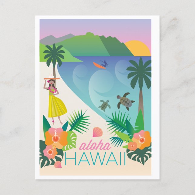 Hawaii Postcard (Front)
