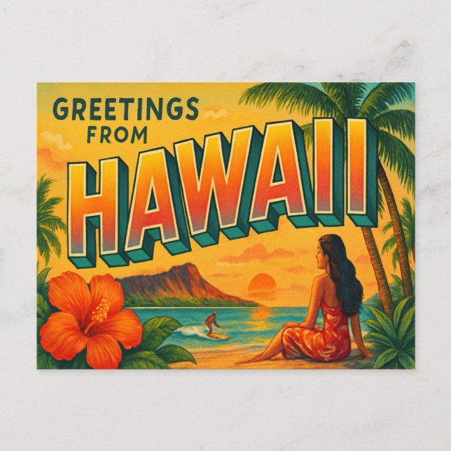 Hawaii Postcard (Front)
