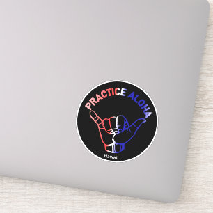 Hawaii Practice Aloha Flag Shaka (Hang loose)