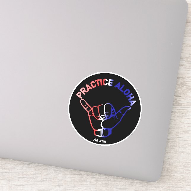 Hawaii Practice Aloha Flag Shaka (Hang loose) (Detail)