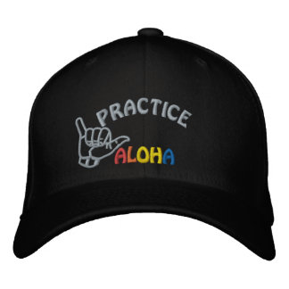 Hawaii Practice Aloha Shaka (Hang loose) Embroidered Hat