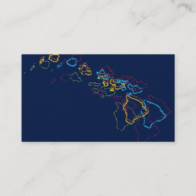 hawaii pride blur business card (Front)