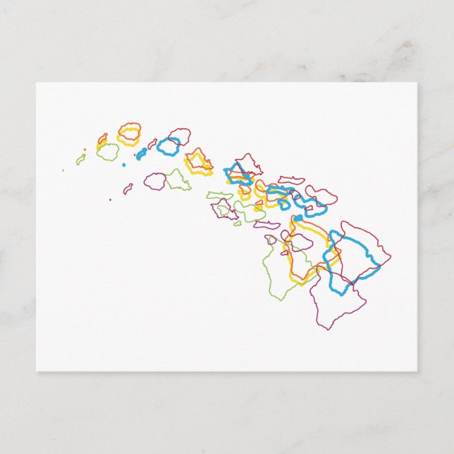 hawaii pride blur postcard (Front)