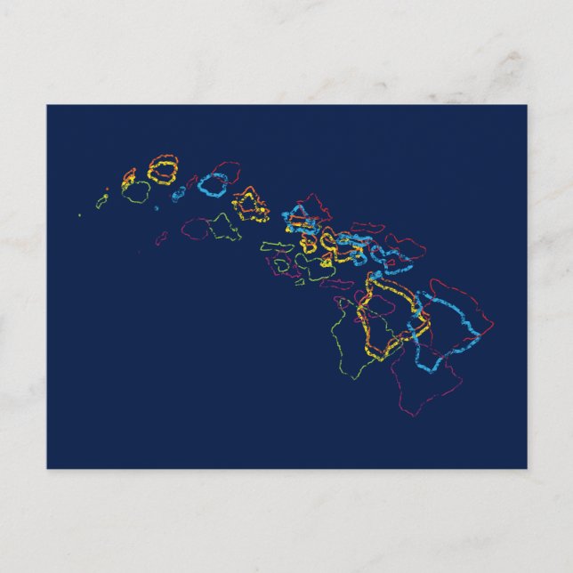 hawaii pride blur postcard (Front)