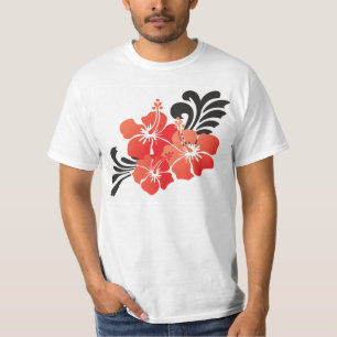 Hawaii Red Hibiscus Flower T-Shirt