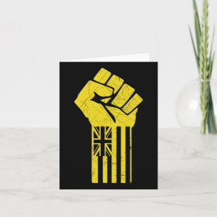 Hawaii Resist Fist Up Defend Kanaka Maoli Kea Card