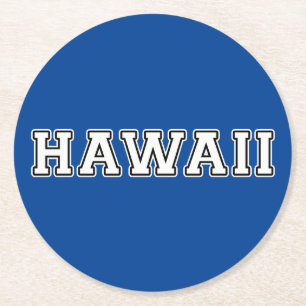 Hawaii Round Paper Coaster