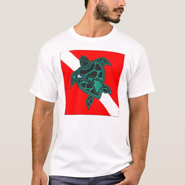 Hawaii Scuba Diving - Hawaii Turtle T-Shirt (Front)