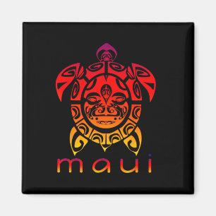 Hawaii Sea Vivid Turtle Magnet
