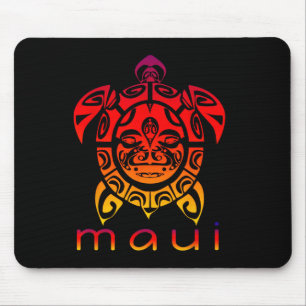 Hawaii Sea Vivid Turtle  Mouse Pad