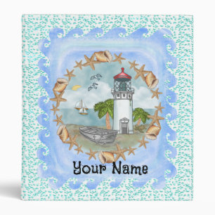 Hawaii Shells Lighthouse Binder