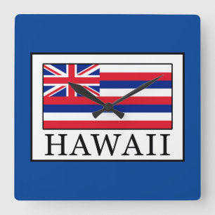 Hawaii Square Wall Clock