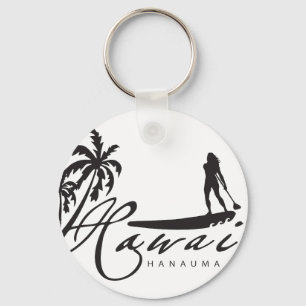 Hawaii Stand Up Paddle Keychain
