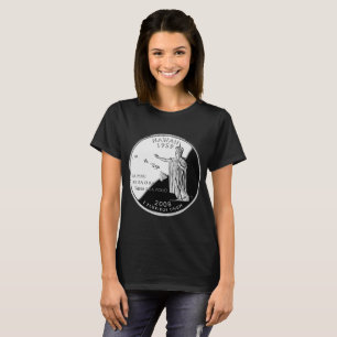 Hawaii State Faux Quarter T-Shirt