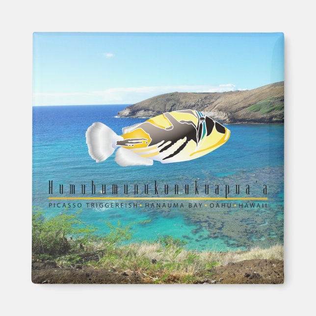 Hawaii State Fish - Humuhumunukunukuapua'a. Magnet (Front)