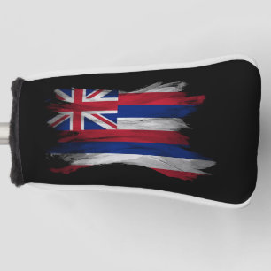 Hawaii state flag brush stroke, Hawaii flag Golf Head Cover