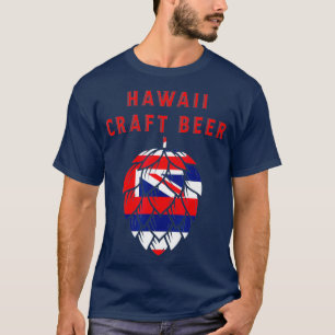 Hawaii State Flag Craft Beer Beer Lovers Red T-Shirt