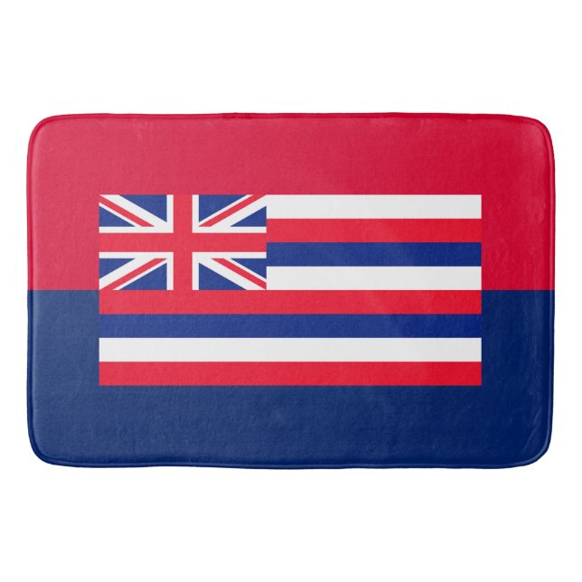 Hawaii State Flag Design Bath Mat (Front)