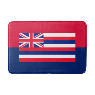 Hawaii State Flag Design Decor Bath Mat