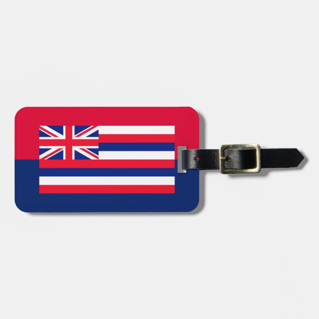 Hawaii State Flag Design Luggage Tag (Front Horizontal)