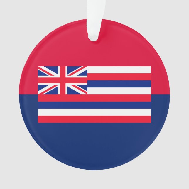Hawaii State Flag Design Ornament (Front)