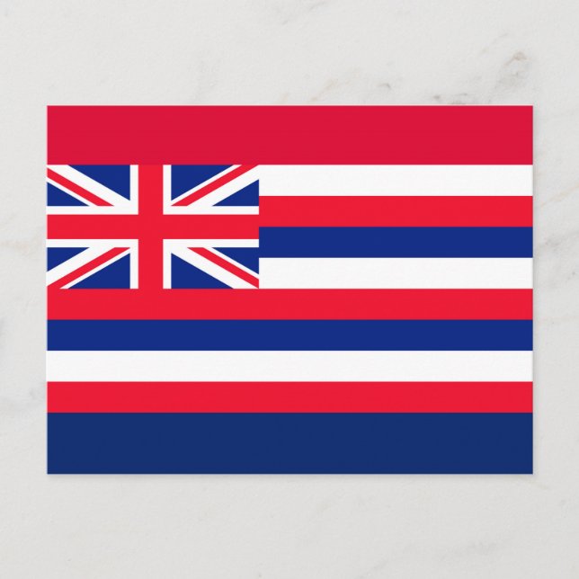 Hawaii State Flag Design Postcard (Front)